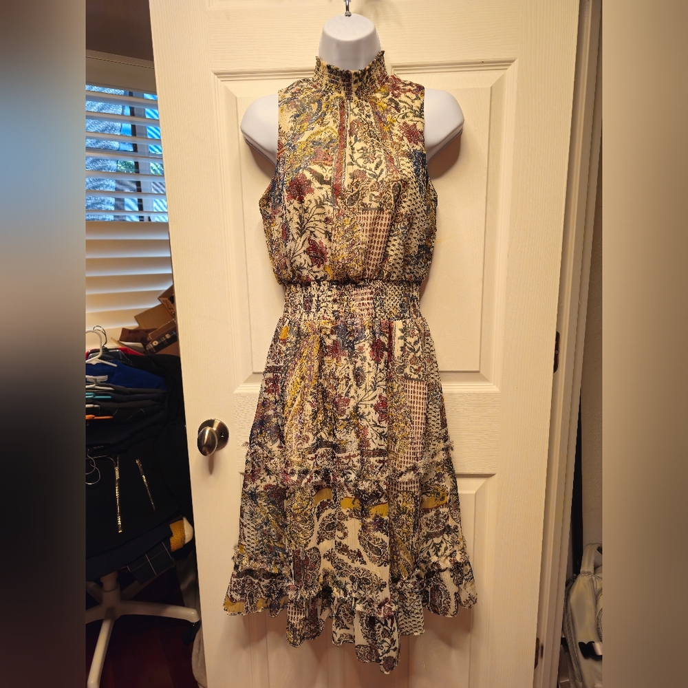 MSK Petite Floral Sleeveless Dress